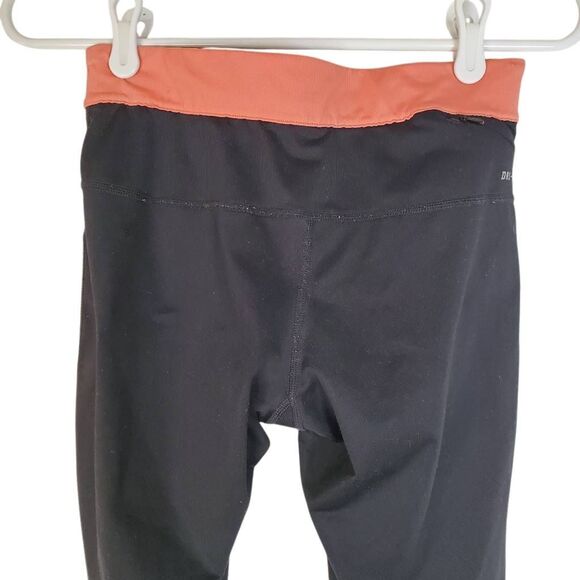 Nike Dri-Fit Run Fast Live Fearless Drawstring Active Capri Leggings Black Small - Picture 5 of 15